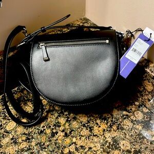 Rebecca Minkoff Black Aster Saddle Crossbody Retail 295.00 NWT